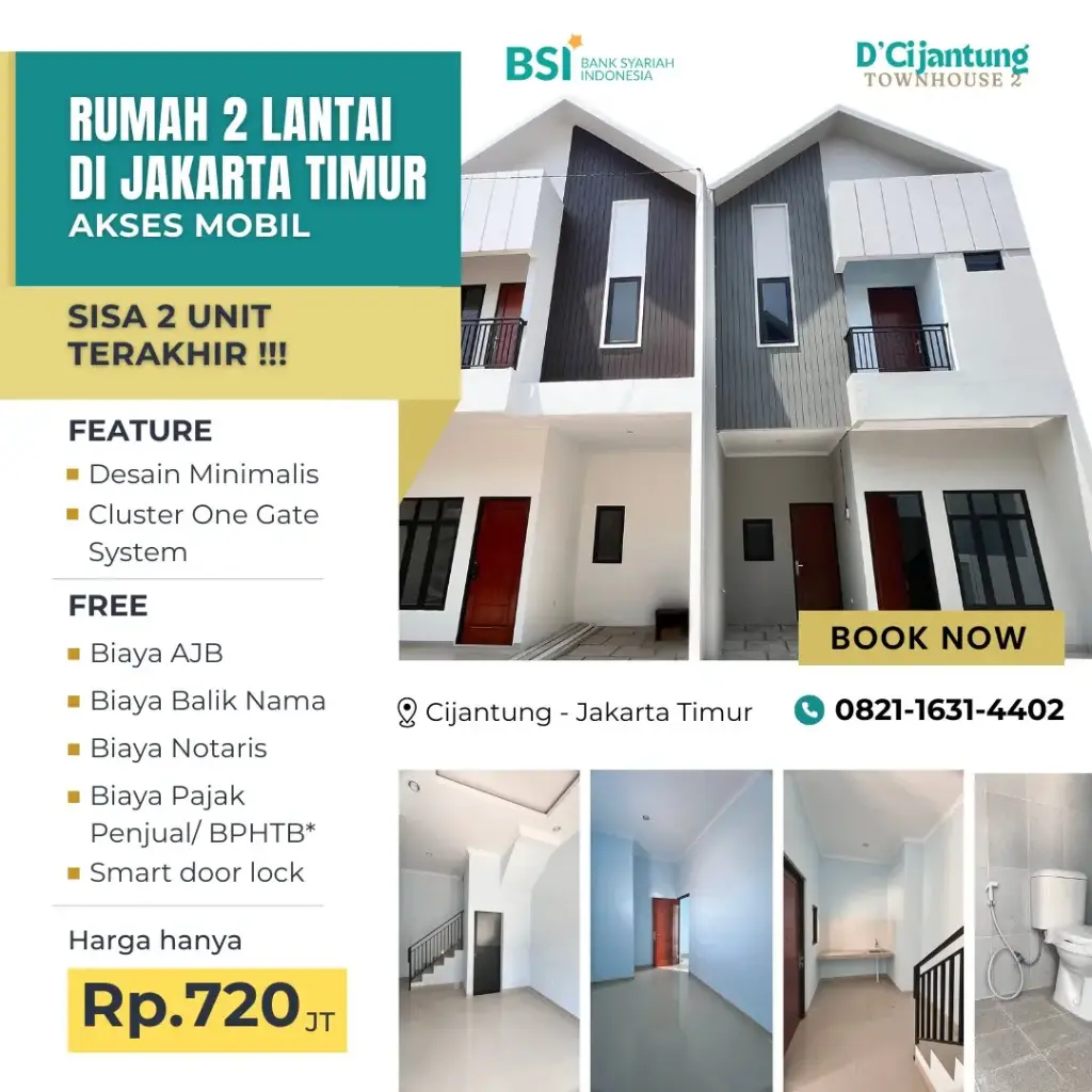 D'Cijantung Townhouse2 Kav A