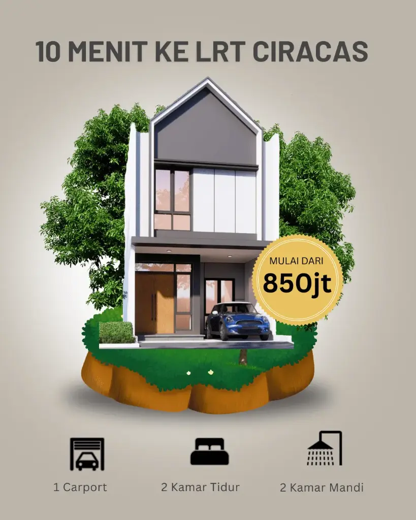 Rumah Indent Ciracas – Bisa Custom, Akses 2 Mobil